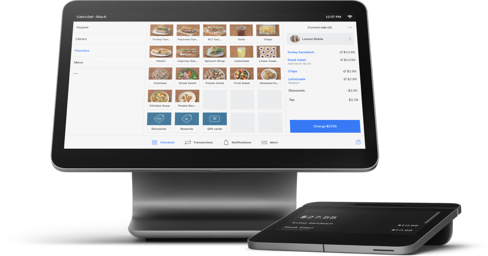 This image describes the dashboard of Square POS