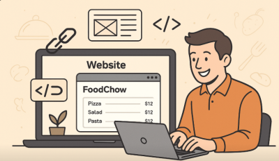 7. Embed your FOODCHOW menu on website