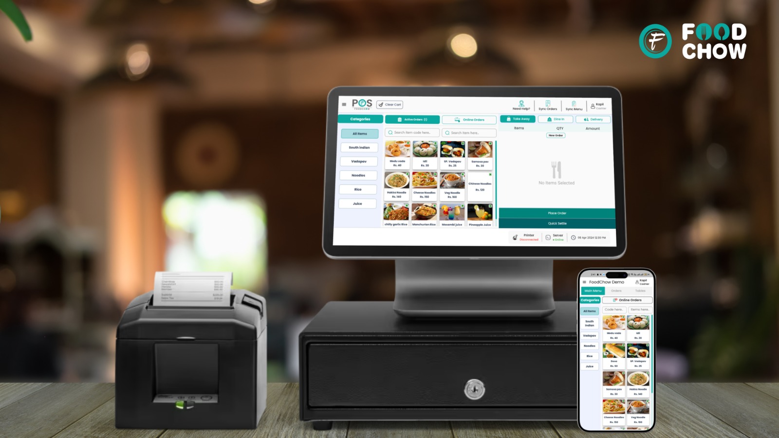 POS System Hardware and Software - FOODCHOW