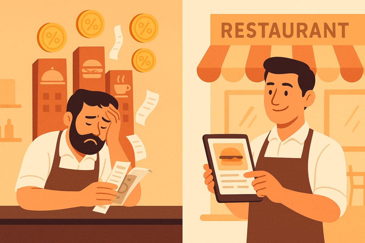 Restaurant owner's journey with food delivery