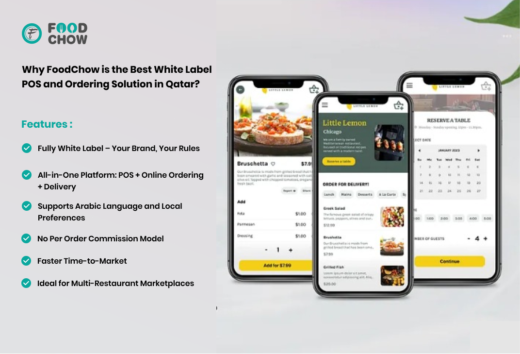 Foodchow is the best white label POS and online ordering solution in qatar