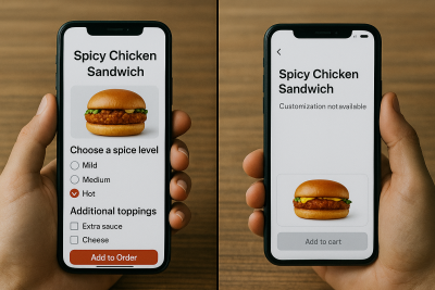 You Can Order The Way You Want