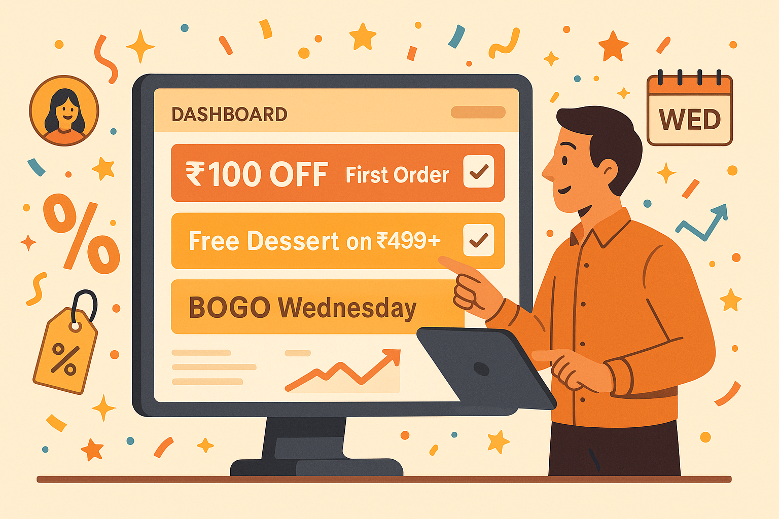 run targeted discount