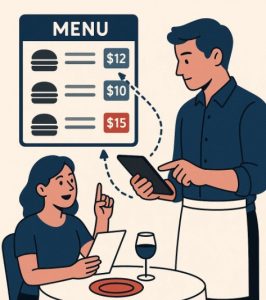 real time menu control