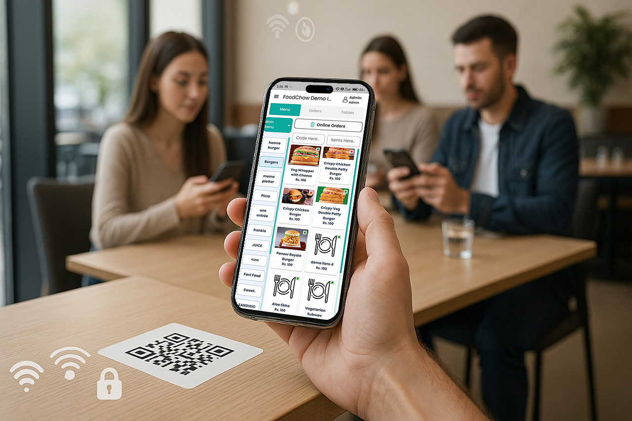 Contactless Ordering System - FOODCHOW