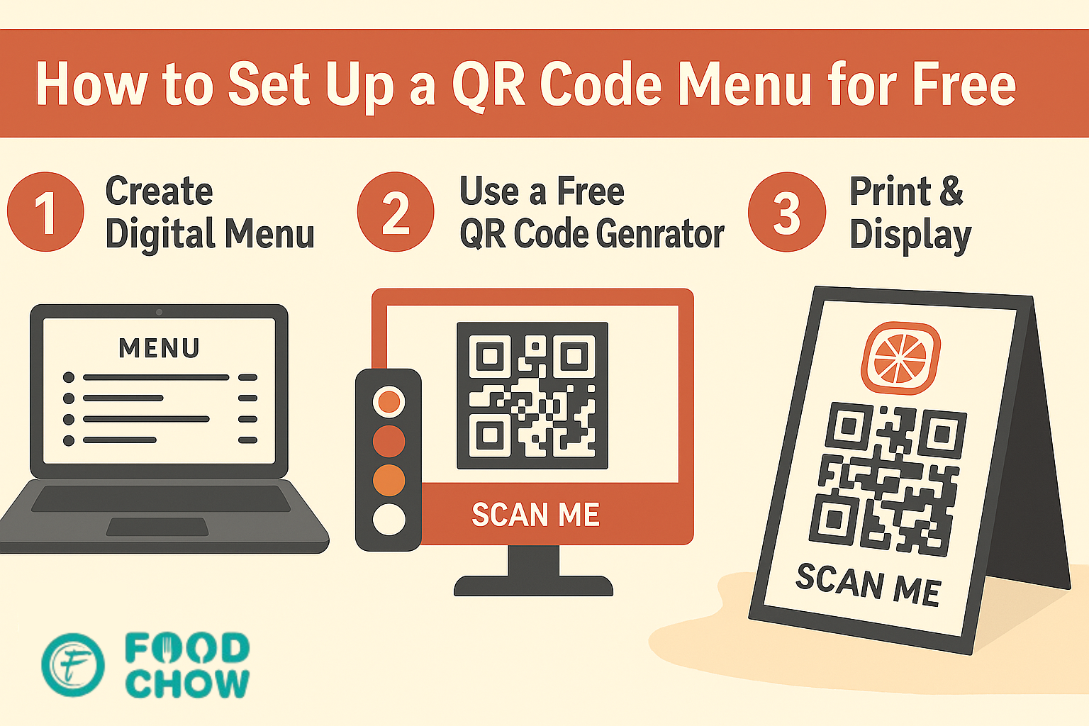 How to Set Up QR Code Menu - FOODCHOW