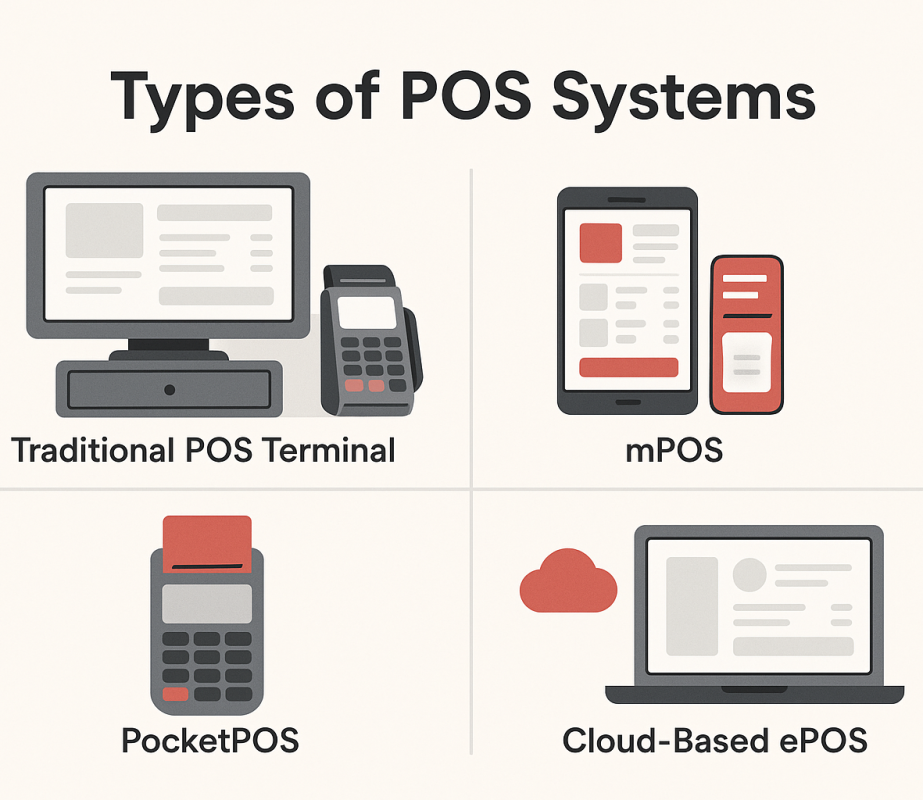 Types of POS Systems - FOODCHOW