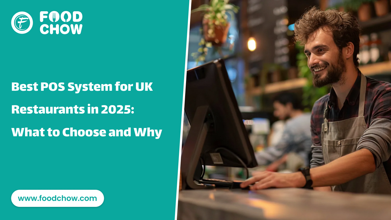 UK restaurant staff using a modern POS system at the counter, illustrating the best POS system for UK restaurants in 2025.
